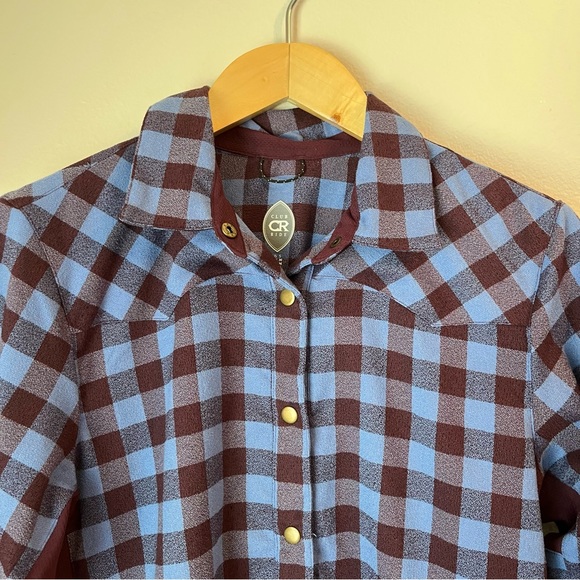 Club Ride Liv’n Flannel Top Button Down Shirt Mountain Biking MTB Cycling - Picture 4 of 8